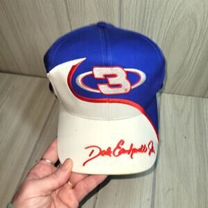 Vtg Dale Earnhardt Jr #3 Blue & White Ball Cap Competitors View Embroidered